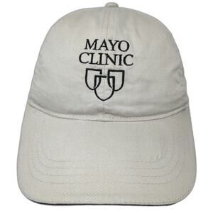 KC Caps Mayo Clinic Hat Beige One Size Baseball Cap Polyester Embroidered Logo